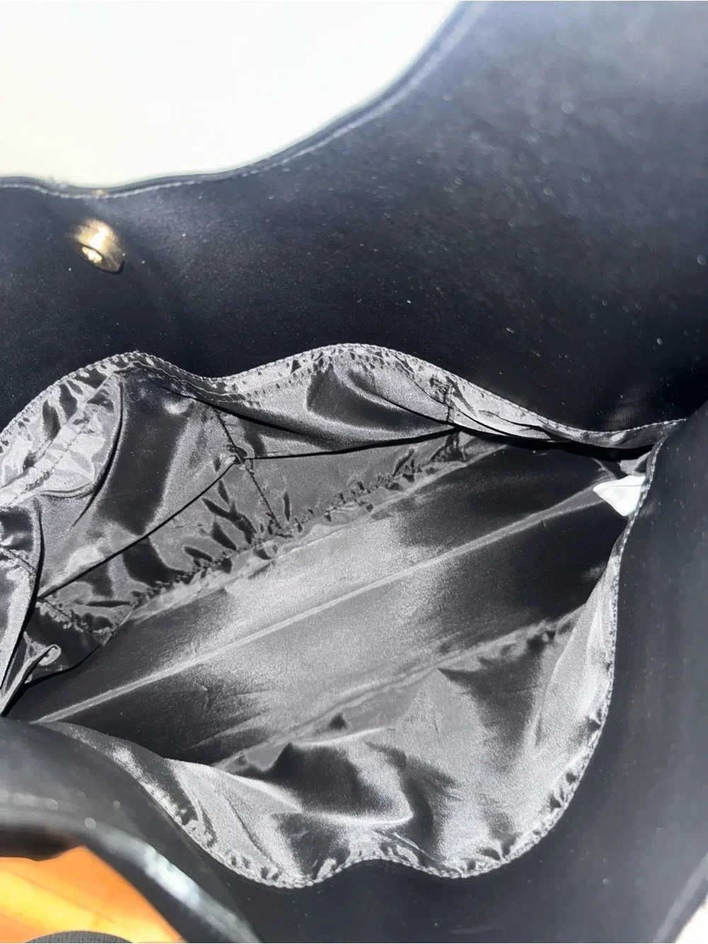 Victoria’s Secret Black Bow Tote Bag Slouchy